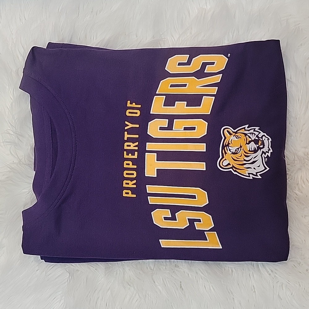 LSU Tigers Long Sleeve Jersey Style T Shirt - Picture 5 of 9